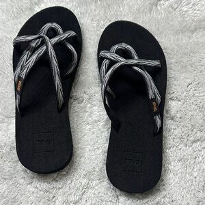 Teva Black Sandals with Gray Straps
